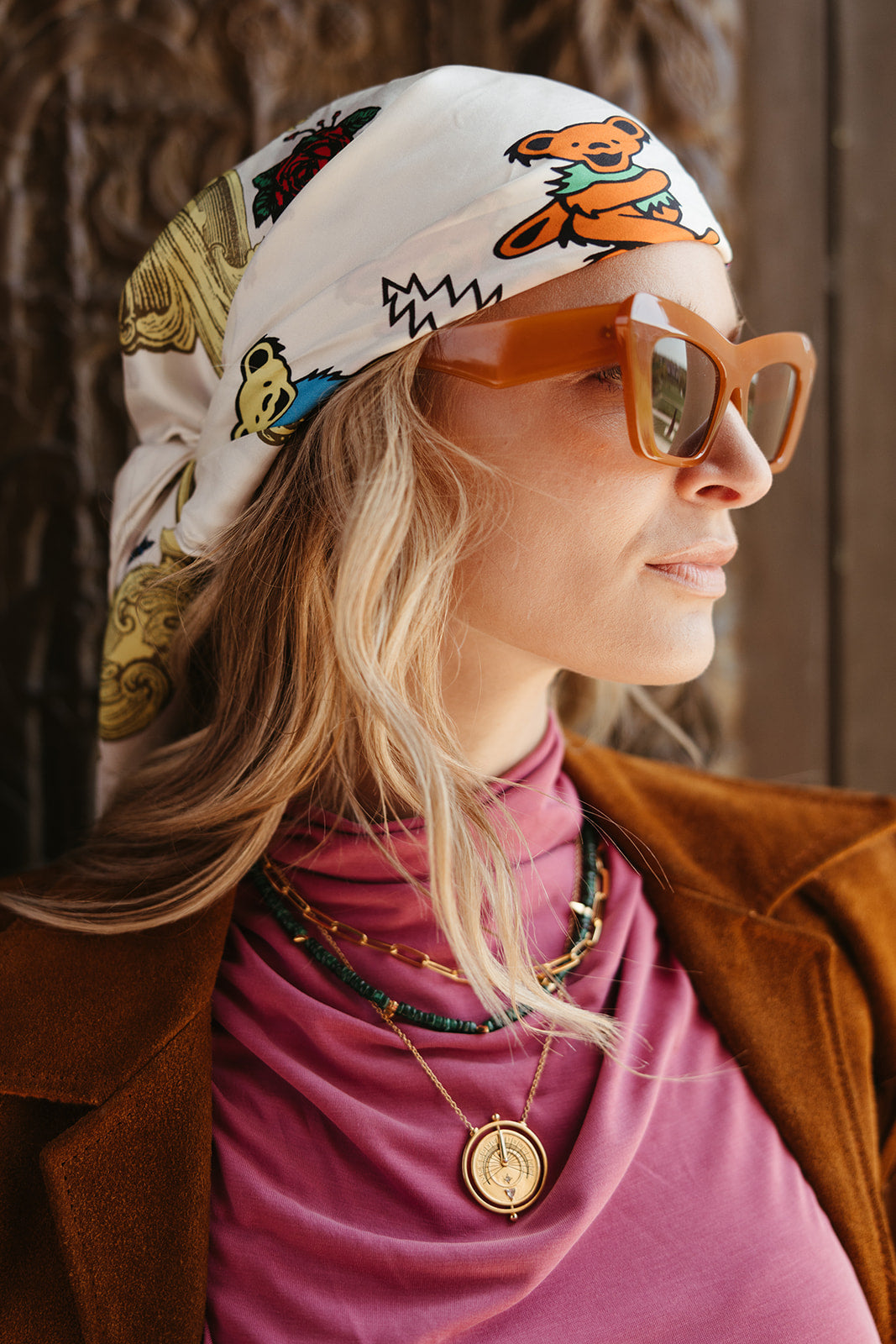 malachite and gold beaded green boa necklace sierra winter