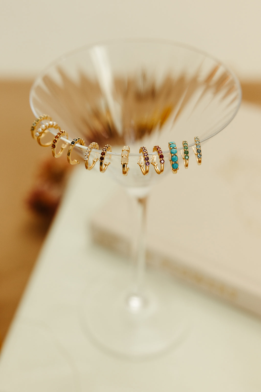 peridot and gold huggie hoop earrings august birthstone sierra winter