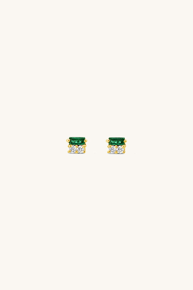 dainty emerald white topaz after hours stud earrings sierra winter