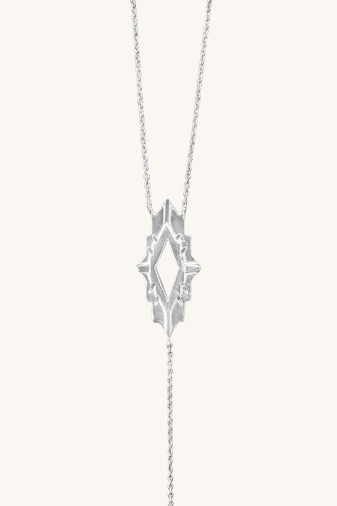 Astra Silver Lariat Necklace Sierra Winter