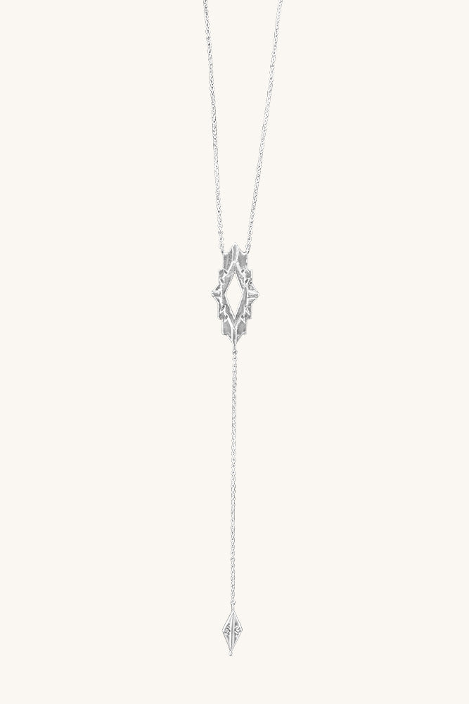 Astra Silver Lariat Necklace Sierra Winter