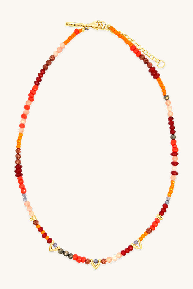 funky fresh handmade beaded gemstone necklace sierra winter