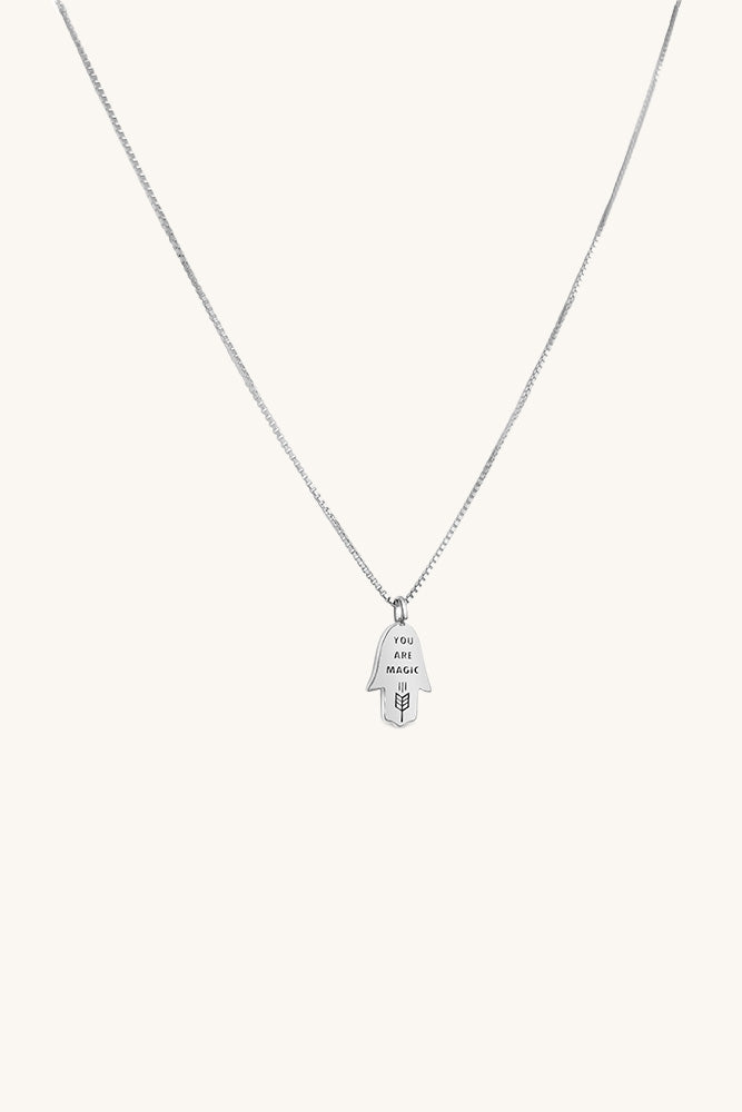 sierra winter sterling silver hamsa necklace