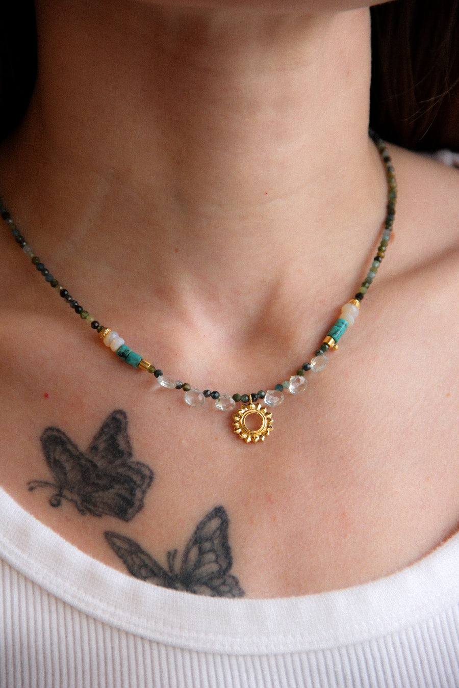 handmade beaded funky fresh necklace sierra winter