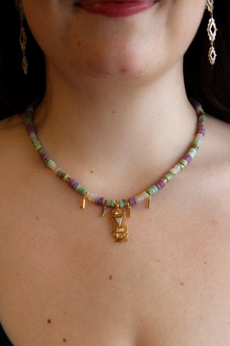 handmade beaded funky fresh necklace sierra winter