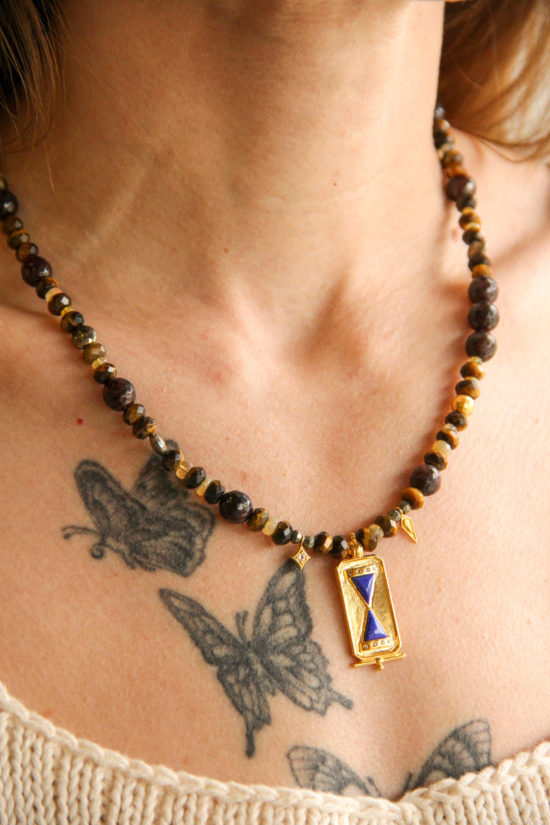 handmade beaded savannah necklace sierra winter