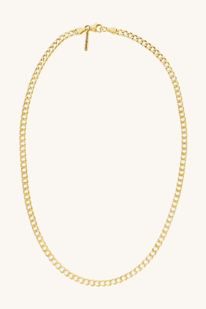 sierra winter gold vermeil jeri curb chain necklace