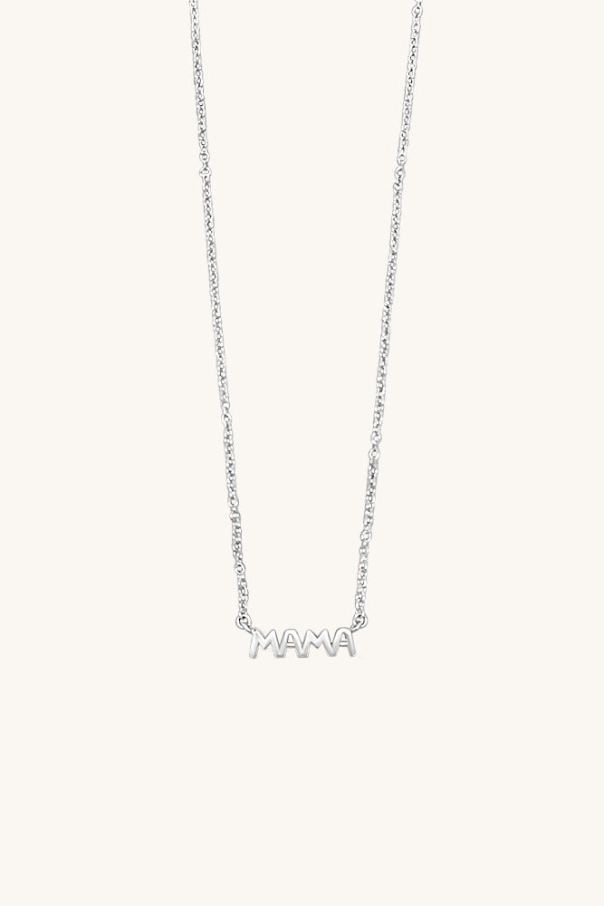sierra winter silver dainty mama necklace for moms