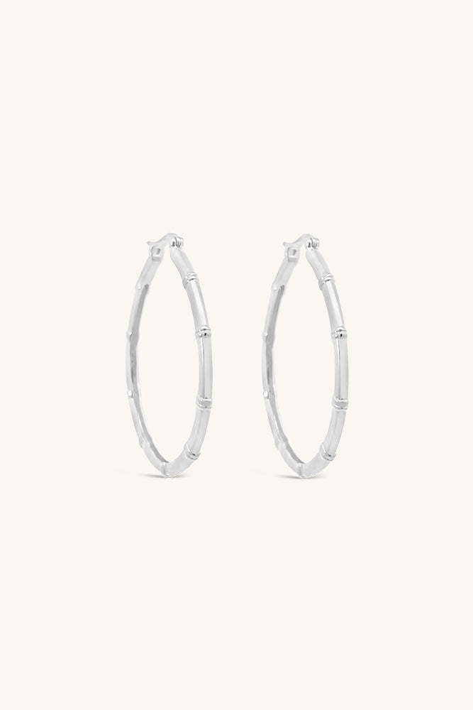 large silver textured muse hoop earrings sierra winter