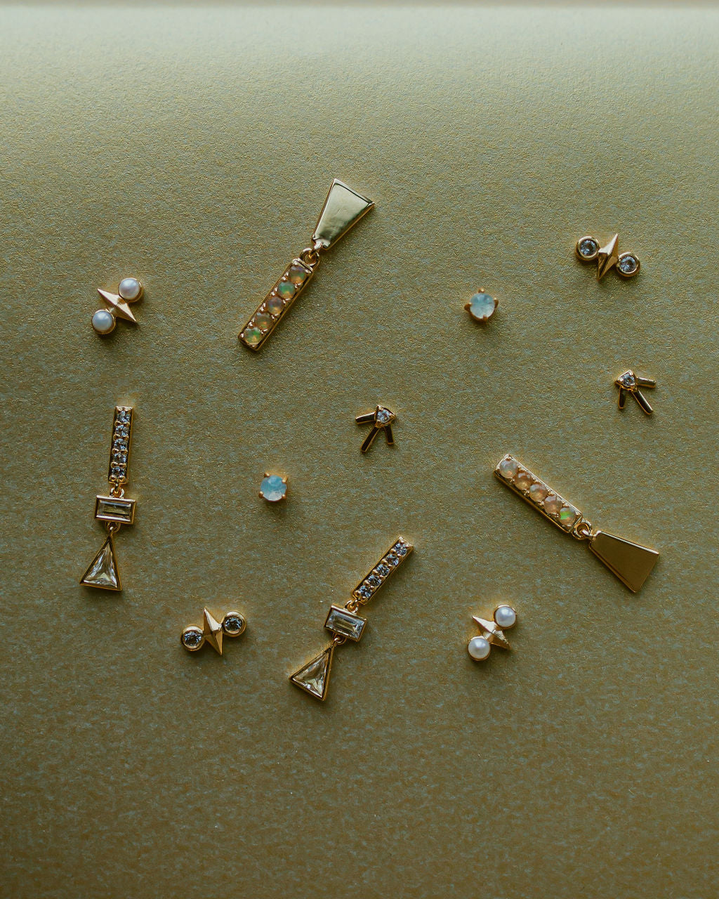 sierra winter bridal jewelry afterglow opal studs
