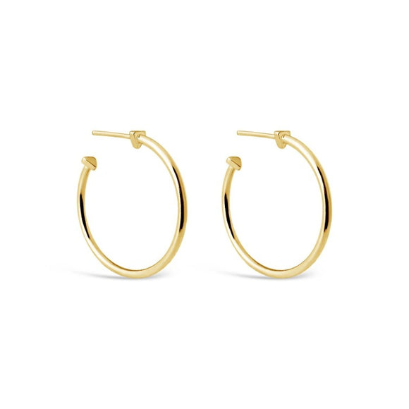 gold medium size 9 A.M. Hoop Earrings sierra winter 