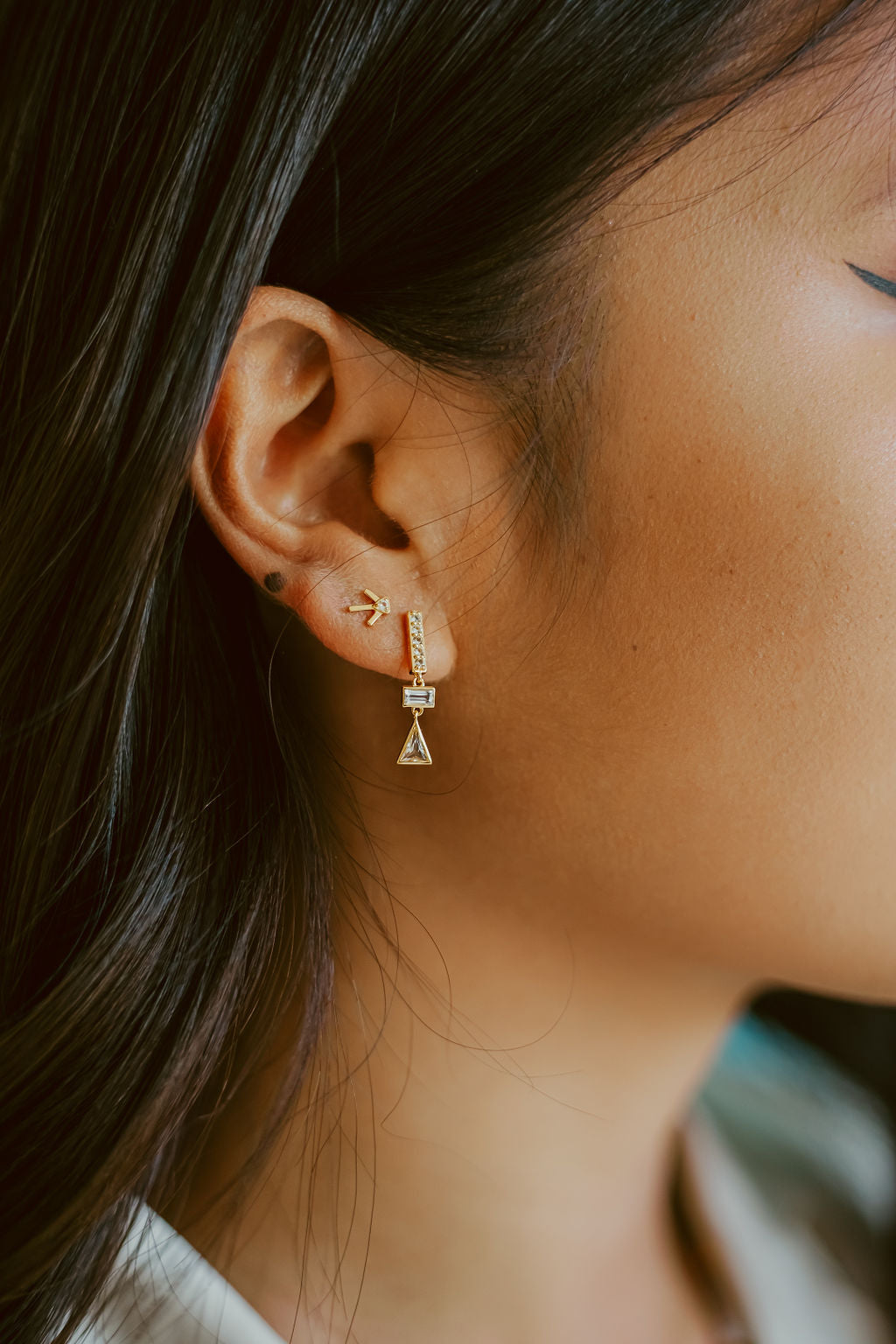 sierra winter jewelry bridal white topaz prairie star stud earrings