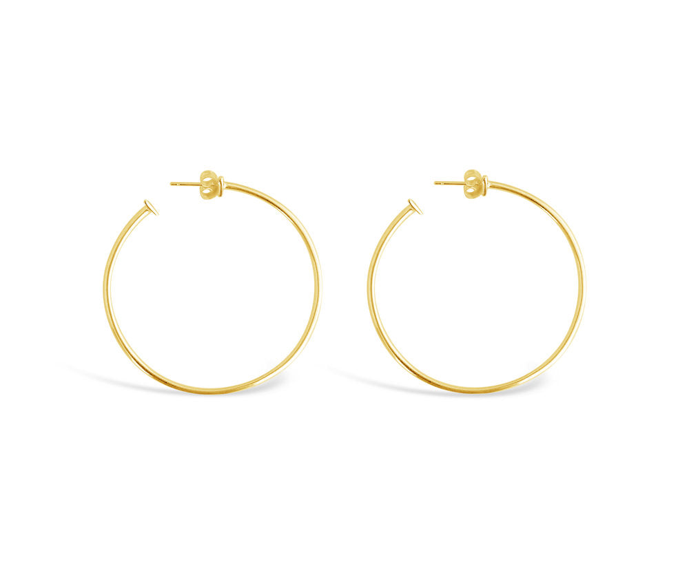 gold hoop earrings