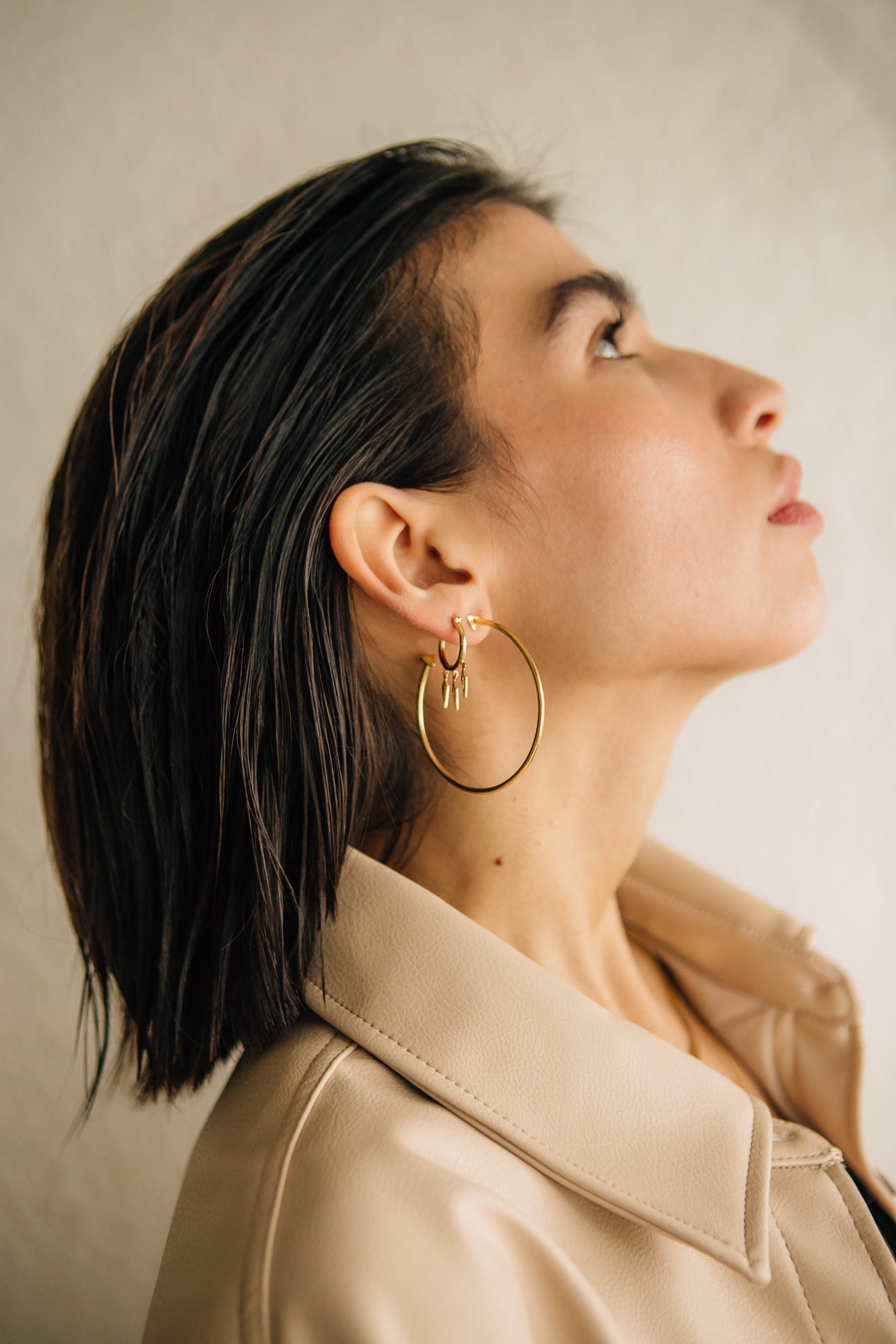 High Noon Hoop Earrings - Gold