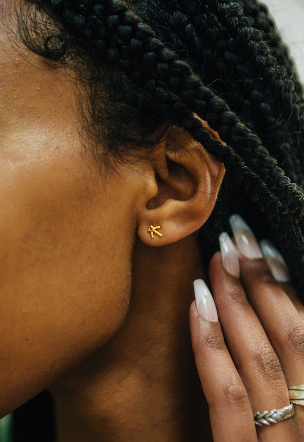 sierra winter gold black diamond prairie star earrings studs