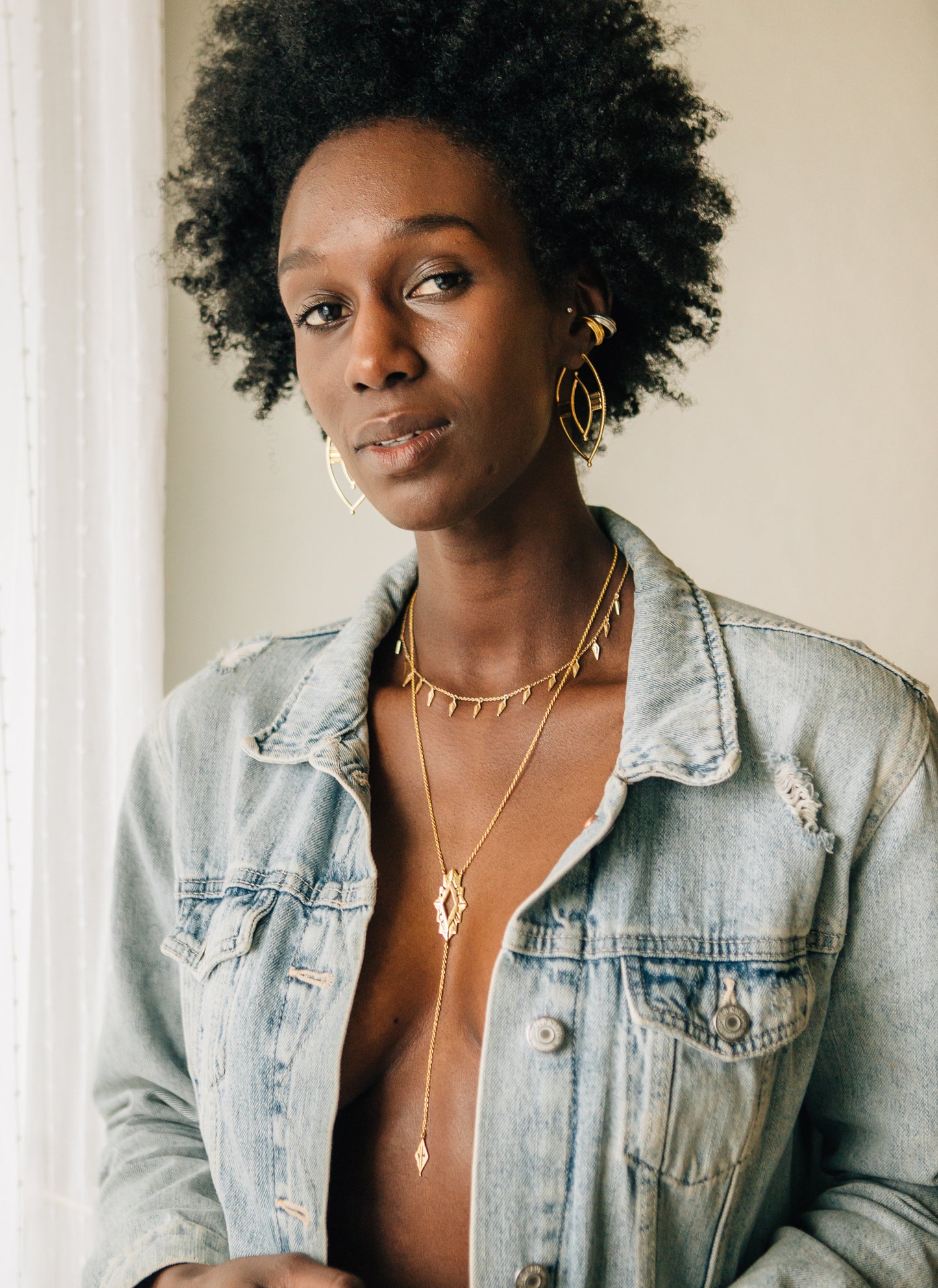 Astra Gold Lariat Necklace Sierra Winter