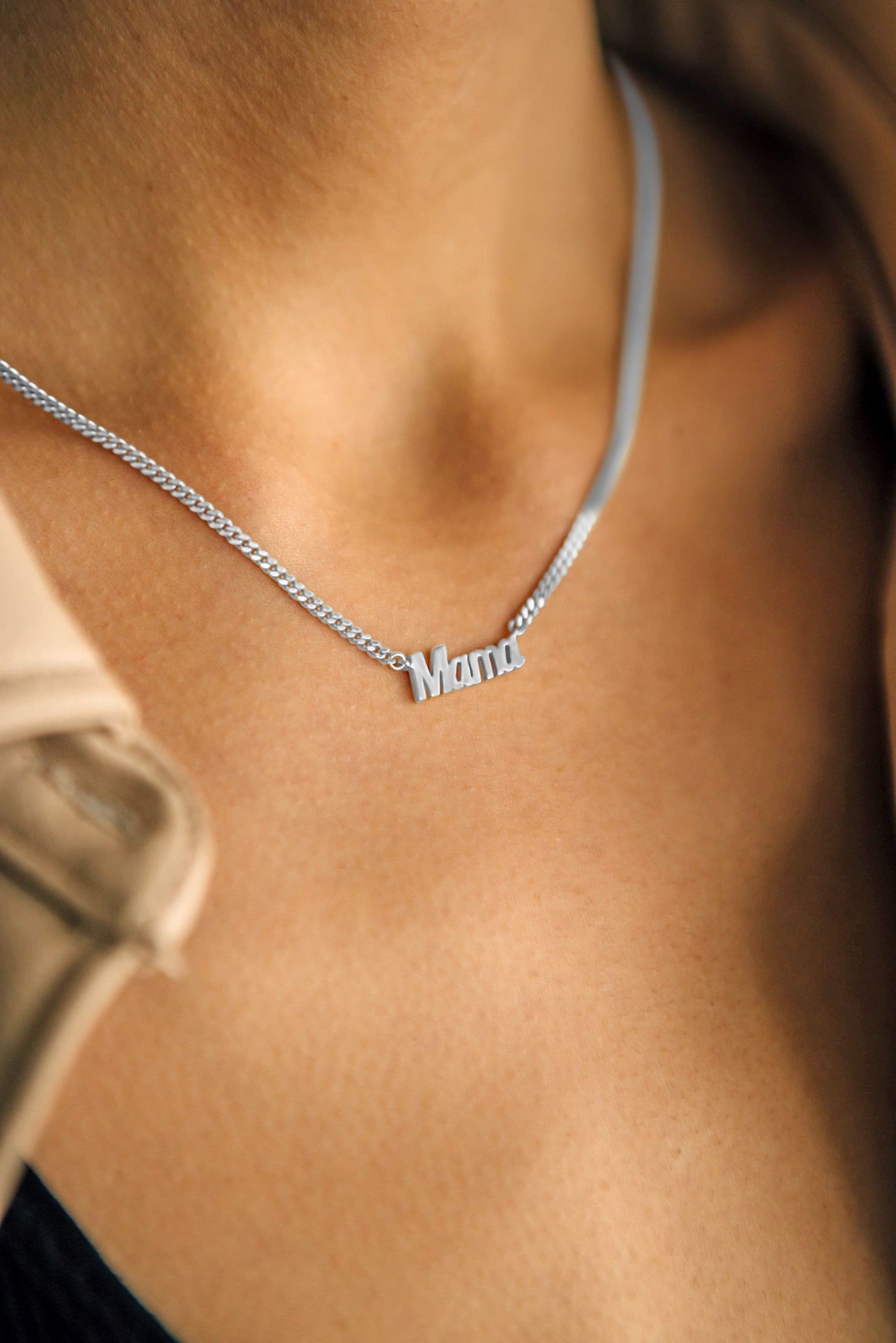 sierra winter silver thick chain big mama necklace