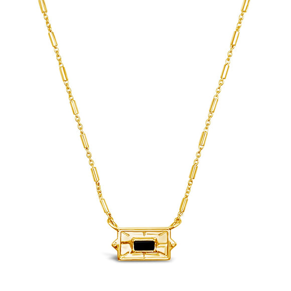 gold vermeil and black spinel Sunbeam Necklace