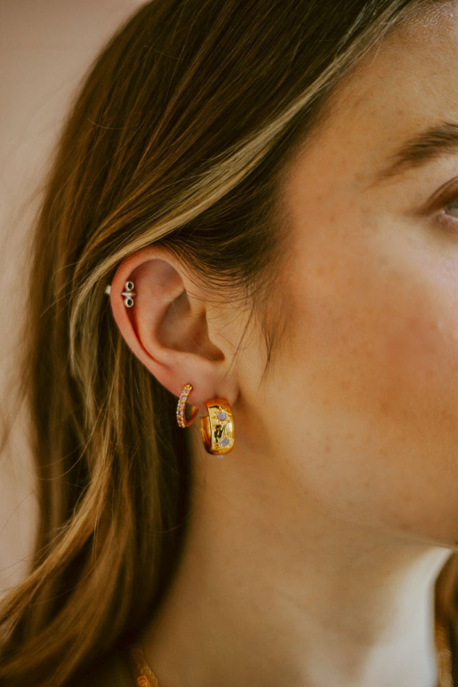 
                      
                        thick small opal and gold vermeil eve hoops sierra winter
                      
                    