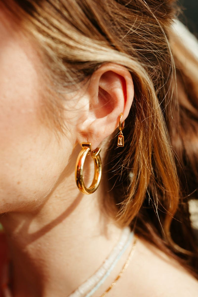 
                      
                        Sierra Winter Roundup gold vermeil hollow large hoop earrings
                      
                    