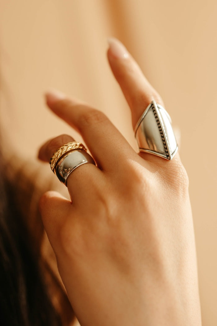 sierra winter silver warrior statement ring