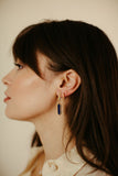 Sierra Winter Bailey gold vermeil textured huggie hoop earrings