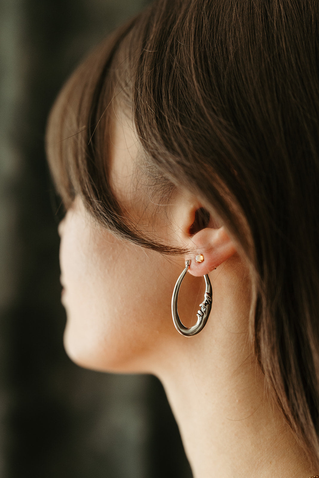 silver sun and moon hoop earrings sierra winter