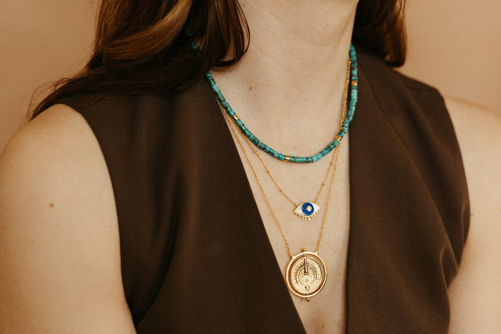 
                      
                        gold vermeil and lapis lover's eye necklace sierra winter
                      
                    