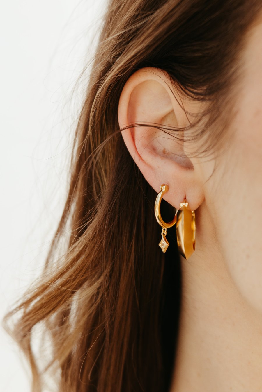 gold vermeil thick angled mile high hoop earrings sierra winter