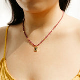 sierra winter gold vermeil black spinel after hours necklace charm pendant
