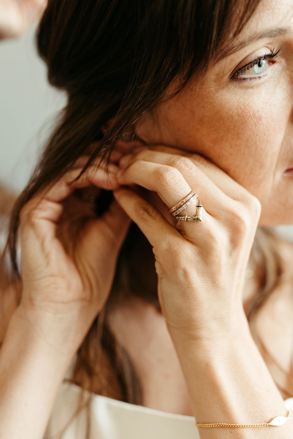 dainty 14k rose gold etched dust devil ring sierra winter