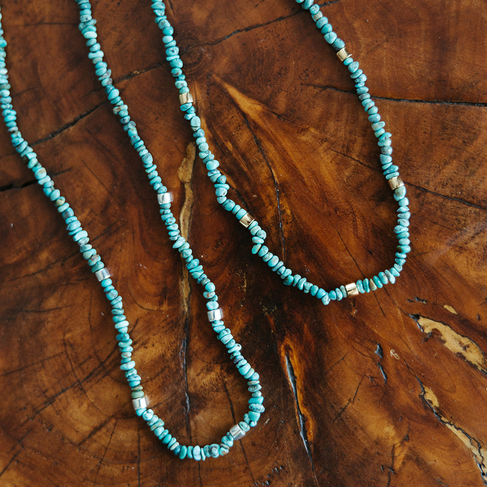 
                      
                        turquoise and gold paloma beaded necklace
                      
                    