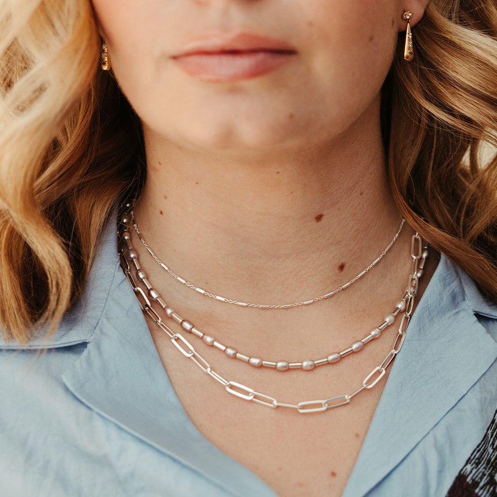 
                      
                        dainty silver alex layering chain necklace
                      
                    