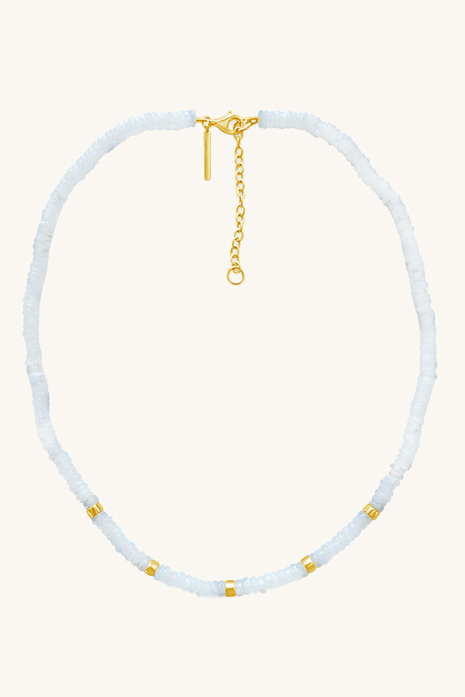 sierra winter rainbow moonstone beaded afterglow necklace