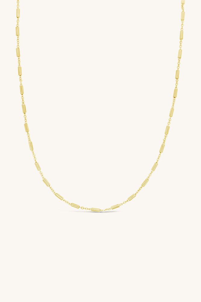 gold tube link chain necklace sierra winter