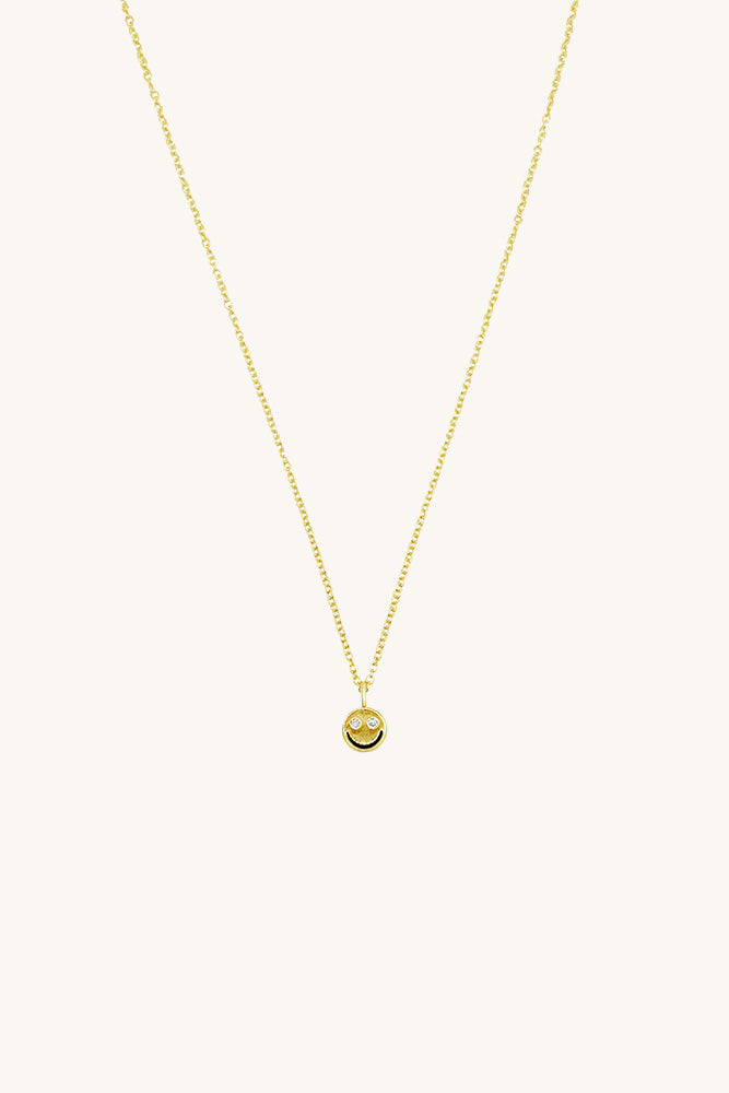 sierra winter childrens all smiles smiley face necklace