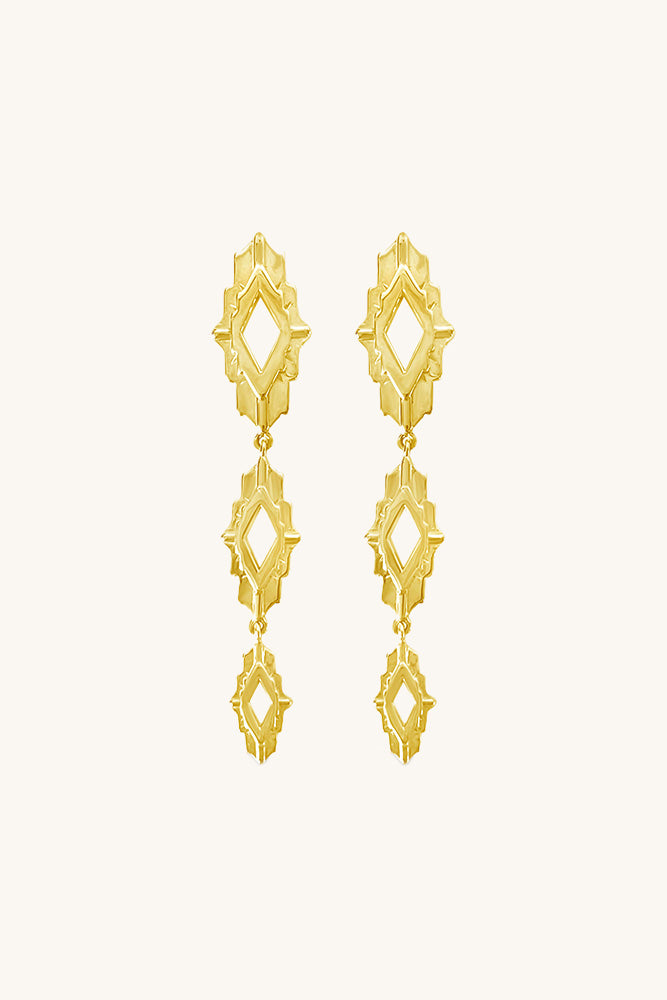 gold vermeil astra drop statement earrings sierra winter