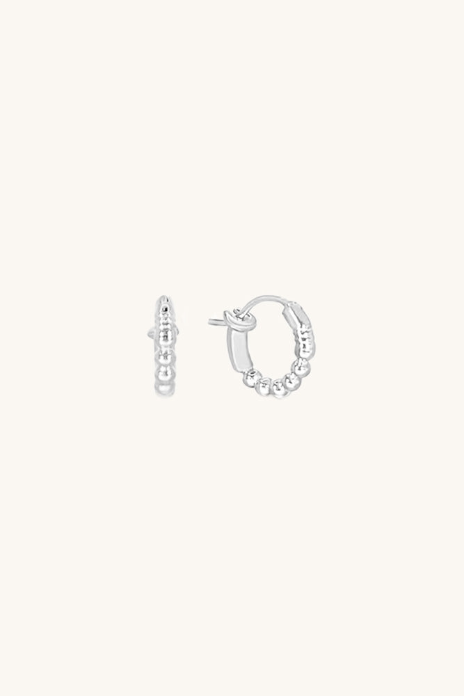 dainty Bailey sterling silver huggie hoop earrings Sierra Winter 