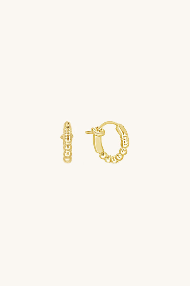 Bailey gold vermeil huggie hoop earrings Sierra Winter 