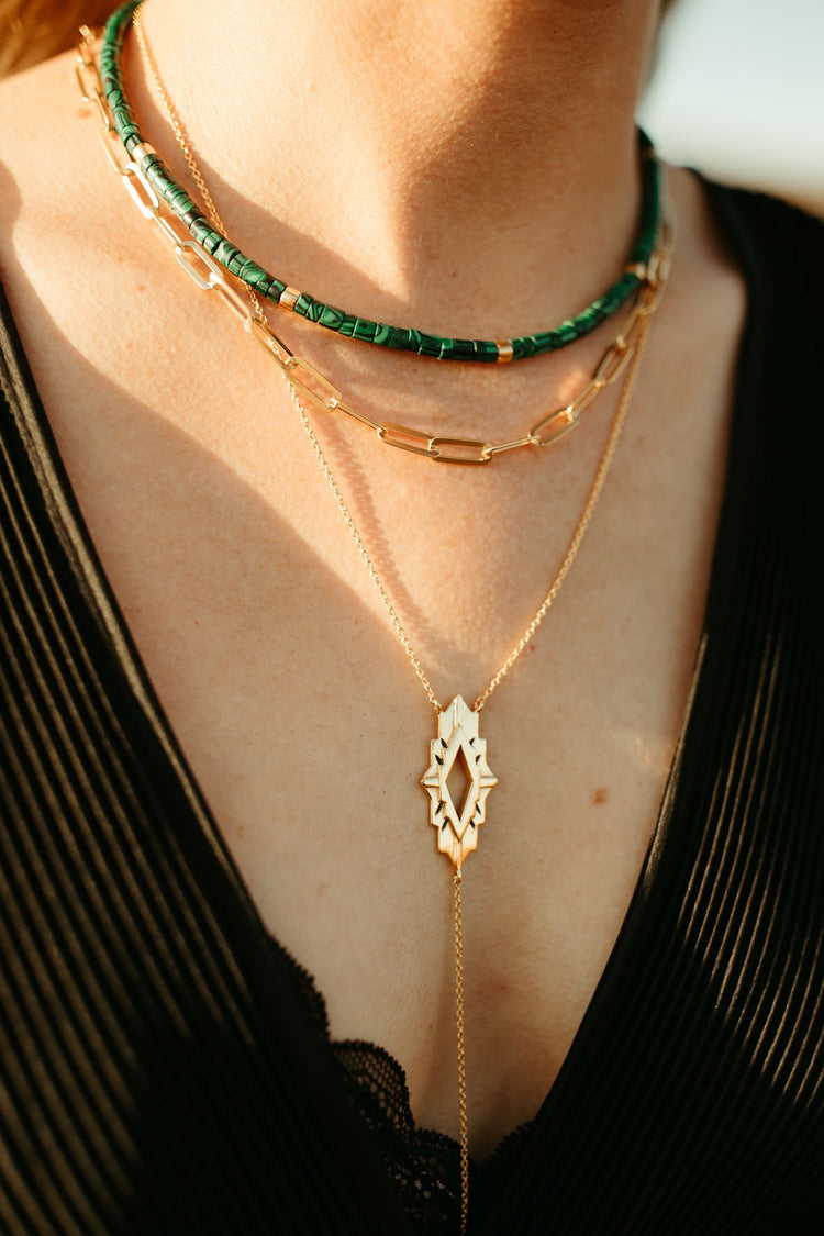 TOVA Astra Necklace in White main image 1
