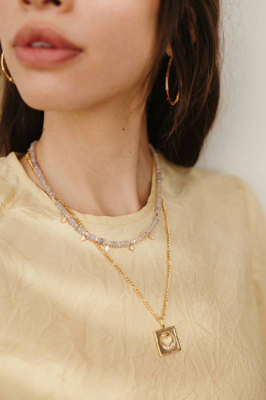 handmade beaded australian opal necklace sierra winter