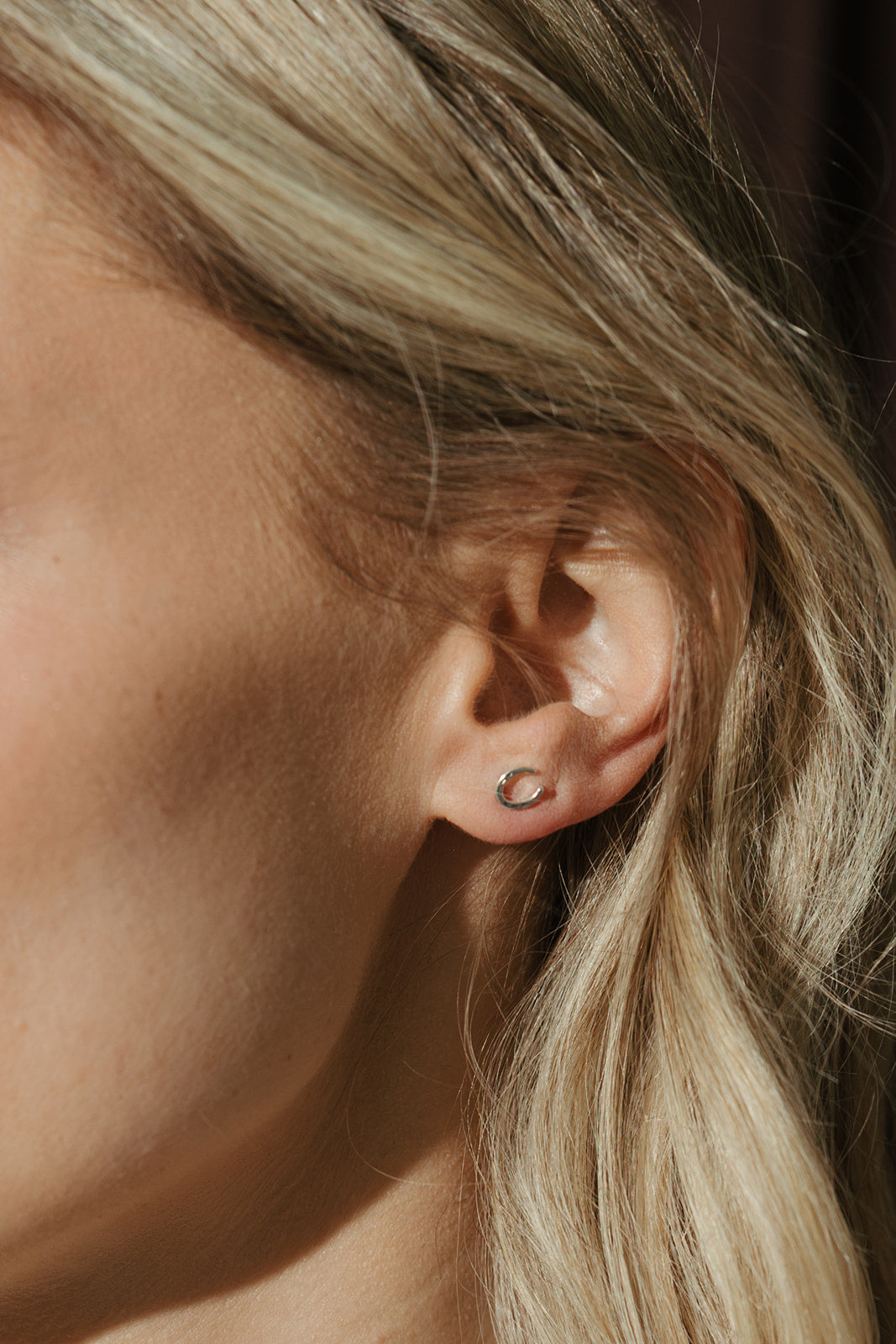 silver dainty horseshoe Oakley Earrings Sierra Winter
