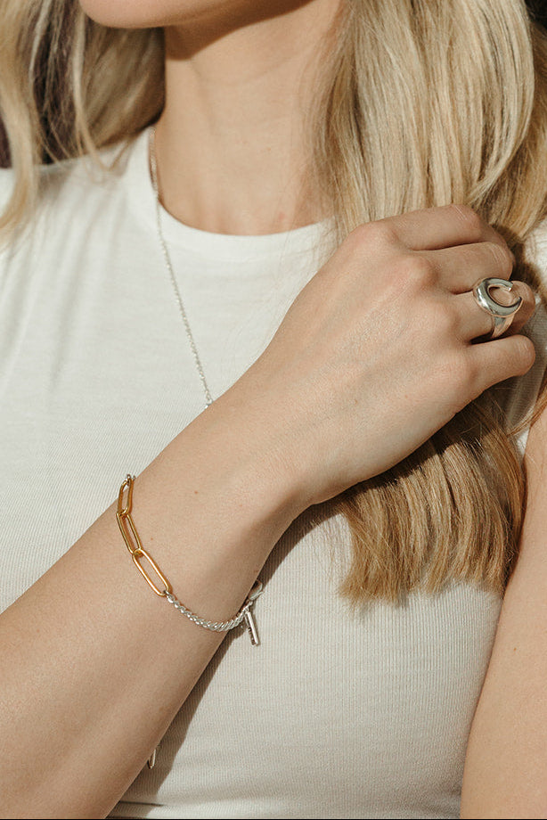 Sierra Winter Duet mixed metal chain bracelet