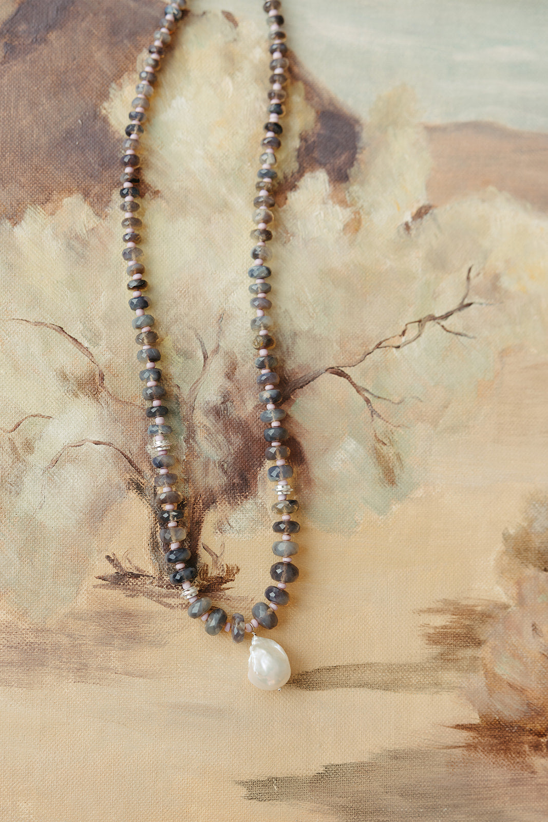 handmade beaded australian opal necklace sierra winter