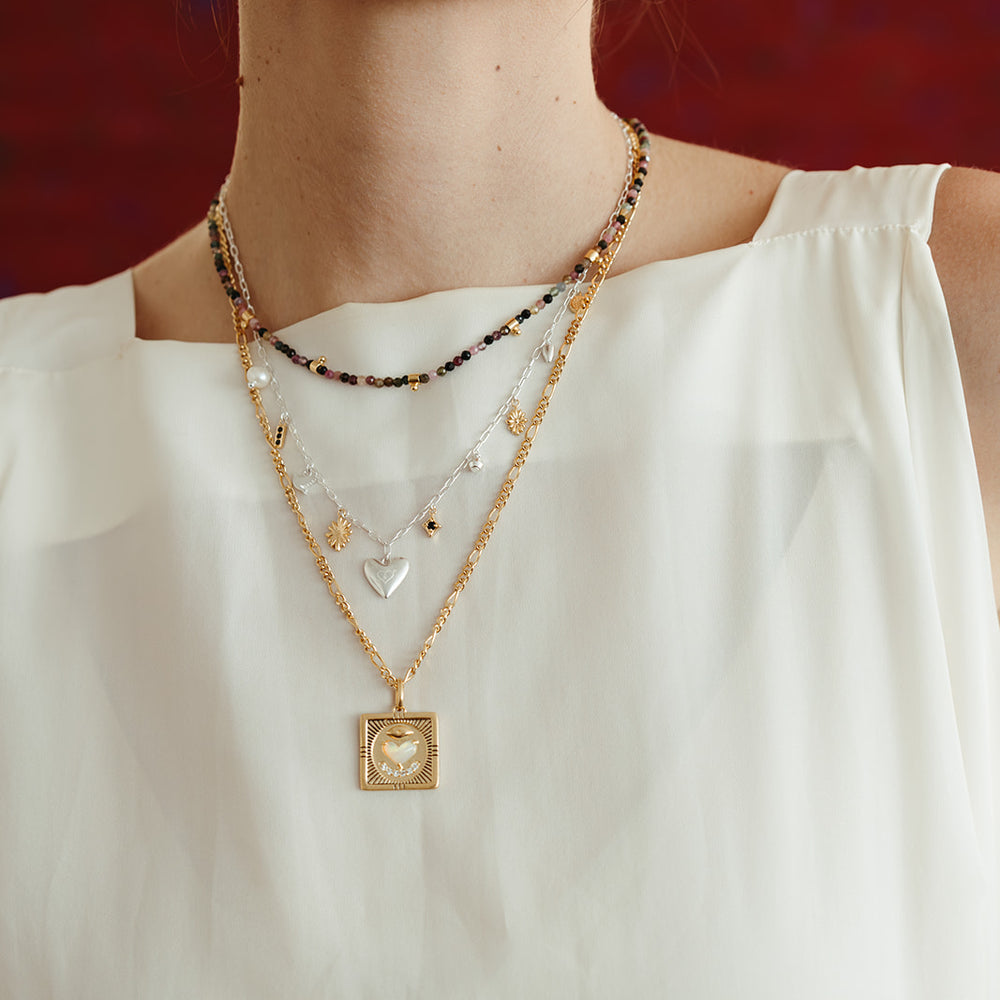 
                      
                        love token necklace inscribed french inspired gold opal 
                      
                    