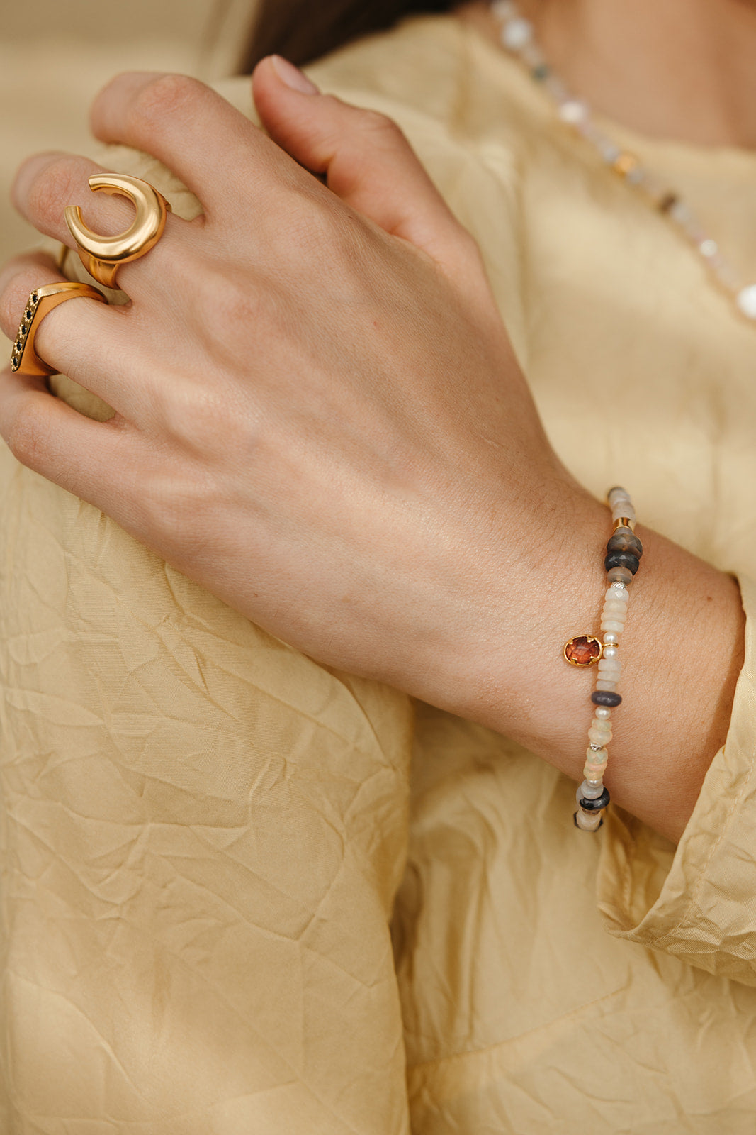handmade beaded australian opal bracelet sierra winter