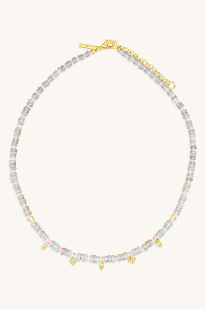 handmade beaded australian opal necklace sierra winter
