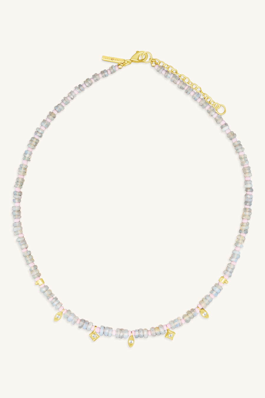 handmade beaded australian opal necklace sierra winter