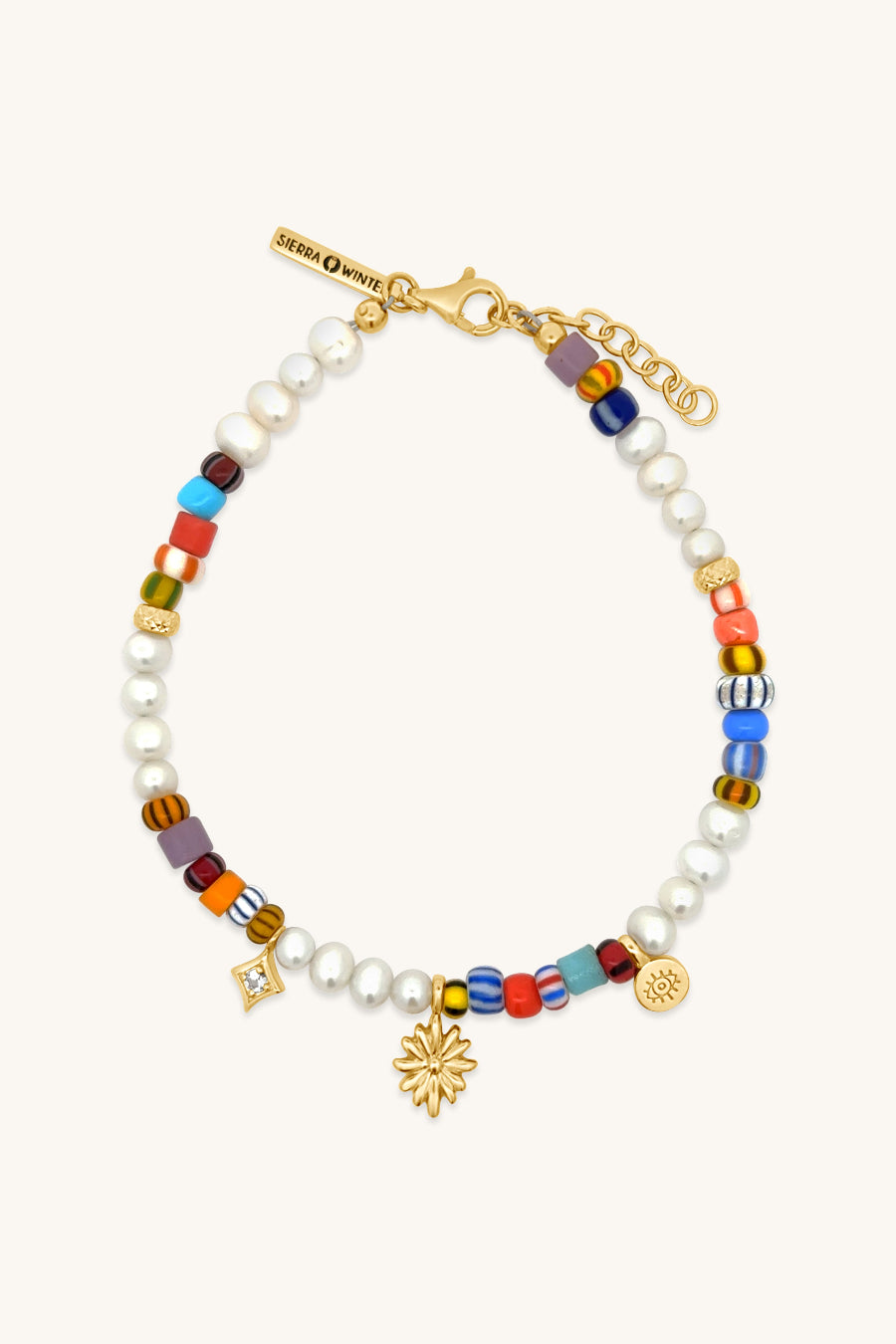 handmade beaded pearl and gold vermeil devon bracelet sierra winter
