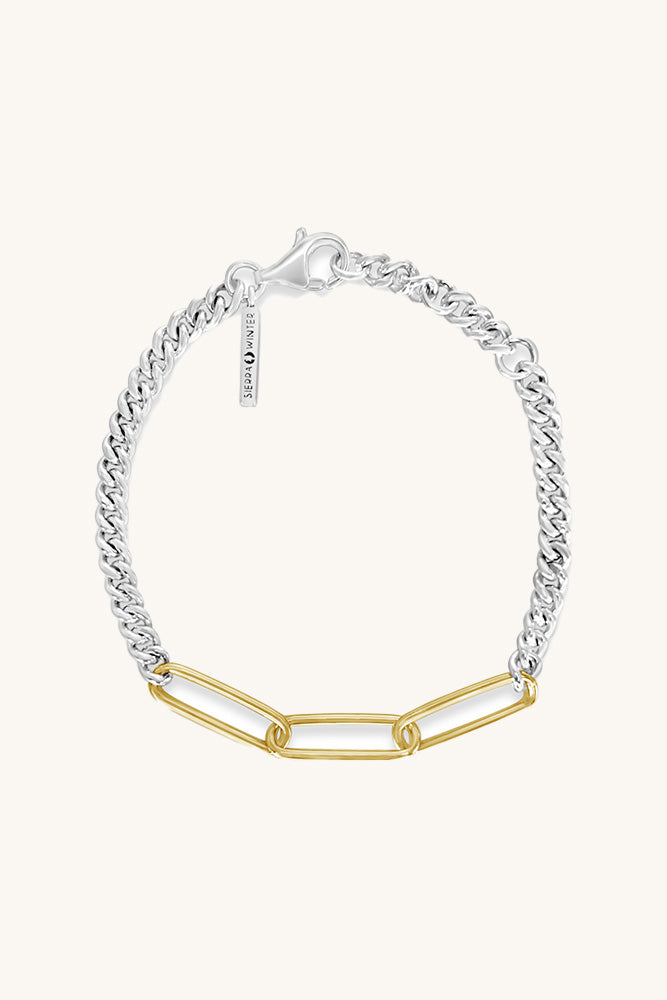 
                      
                        Sierra Winter Duet mixed metal chain bracelet
                      
                    